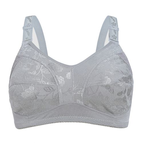 Fashion Big Size 36 38 40 42 44 46 48D Cup Women's Bras Lace Wire Free Full  Cup Bralette Push Up Thin Bra Brassiere Female Gray