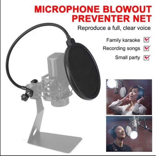 Generic PROFESSIONAL POP FILTER - Pop Shield  for broadcasting and. recording micropnone - image 5