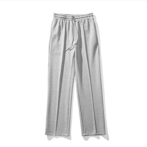 product_image_name-Fashion-2 Plain BAGGY BLACK/ASH Joggers PANTS FOR Mens And Women-4