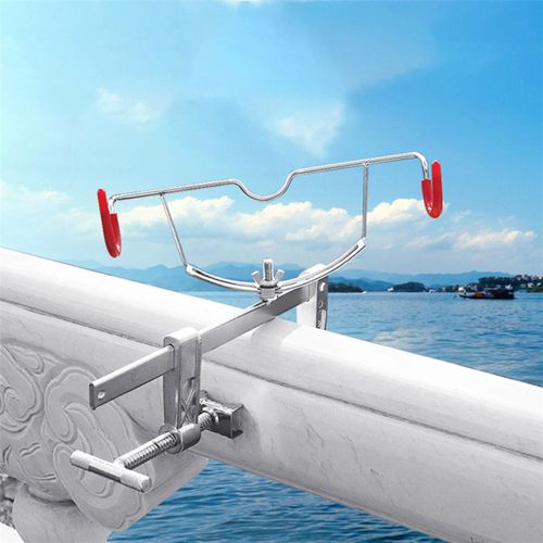 Generic Clamp On Fishing Rod Holder Adjustable Fish Rod Outdoor Fishing  Argent