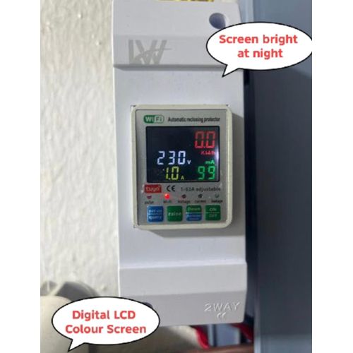 Generic Smart WiFi Energy Power Check Meter Unit Reader and Protector 63A - image 6