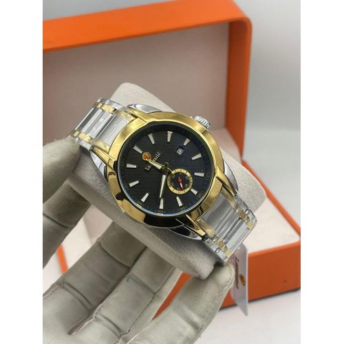 product_image_name-Lookworld- Two tone gold and silver Men luxury bracelet strap Watch -1