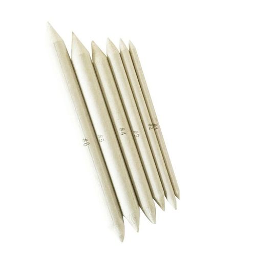 Paper Pencil Sketch Rub Paint Paper Brush Pen Blending Stumps and