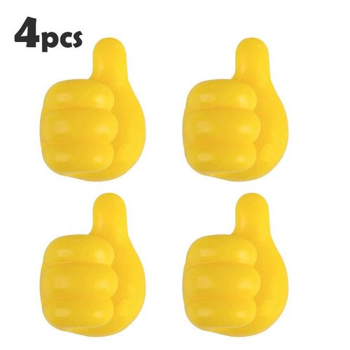 Silicone Cable Organizer Clip Holder Thumb Hooks Wire Desk Wall