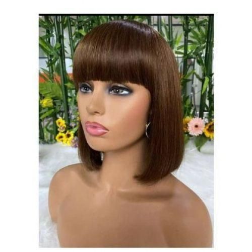 Fashion Fringe Blunt Cut  Black