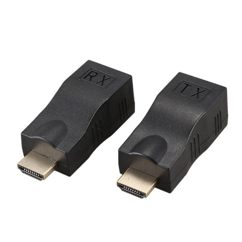 4K 1080P HDMI Extender to RJ45 Over Cat 5e/6 Network LAN Ethernet Adapter 2  PCS、