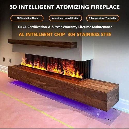 Generic Modern Electric 3D Water Vapor Fireplace- 1mtr - image 5