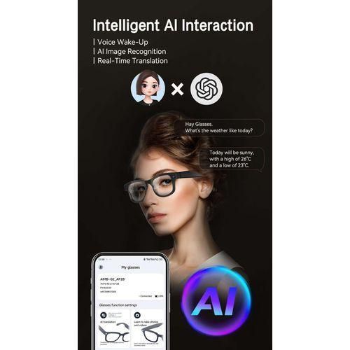 product_image_name-Generic-AI smart glasses for taking photos and videos, 4K HD Camera 8MP Photography Video Recording, Real Time Translation, GPT Object Identification, surveillance with 3 set of changeable lenses-8