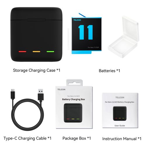 Telesin GoPro charging box with battery