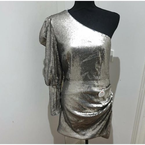 product_image_name-Chi-Addie One Shoulder Mini Dress in Sequin Pewter -6