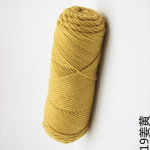 product_image_name-Generic-100g Milk Cotton Knitting Yarn 8 Strands-Gold-2