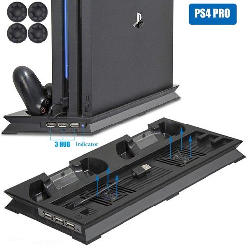 Generic PS4 PRO Cooling Vertical Stand 2 Controller Charger Charging Dock Station 2 Cooler Fan 3 HUB for Playstation 4 Pro Console Jumia Nigeria