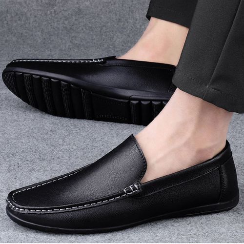 Fashion Classic Men's Suede Loafers Casual Shoes Black | Jumia Nigeria