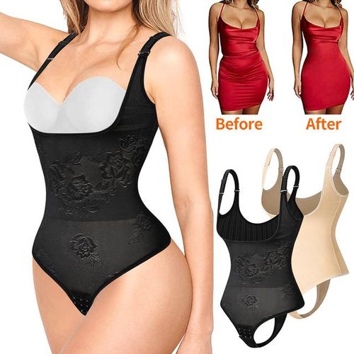 Generic Women Shapewear Bodysuit Seamless Tummy Control Shapewear Waist  Trainer Thong Body Shaper Fajas Colombianas Slimming Underwear