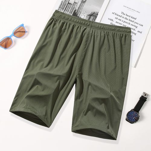 Fashion 2023 New Sports Pants Men Casual Pants Running Marathon Track Field  Shorts Green