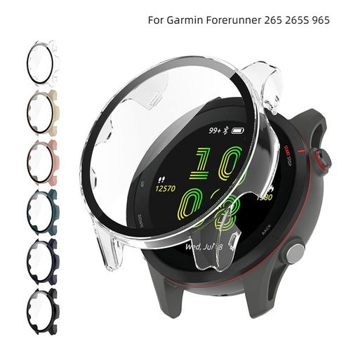 Case+Tempered Glass for Garmin Forerunner 965 955 255 265 Screen Protector  Cover