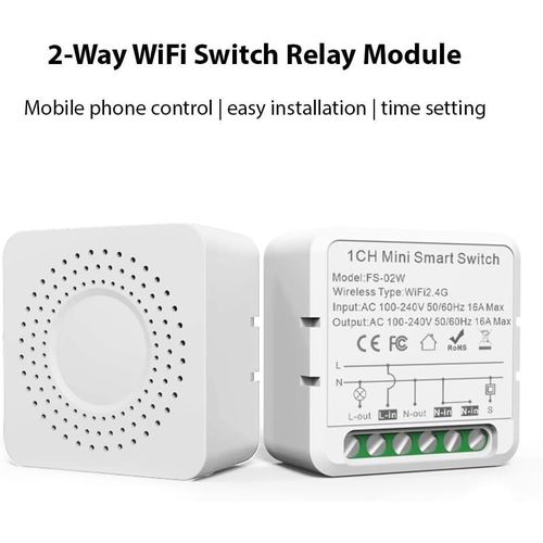 Generic Tuya 16A MINI Wifi Switch Smart Module Timer Relay Automation For SmartLife Work With Alexá Google Home - image 2