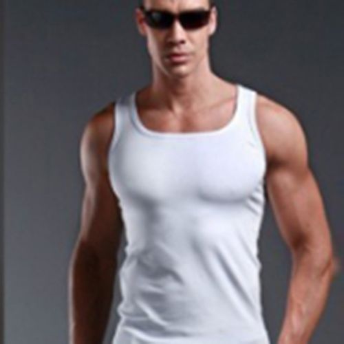 Men Tank Tops High Quality Cotton Undershirt Bodybuilding Singlet Fitness  Sleeveless Vest Men Tank Tops Solid Color Tank 