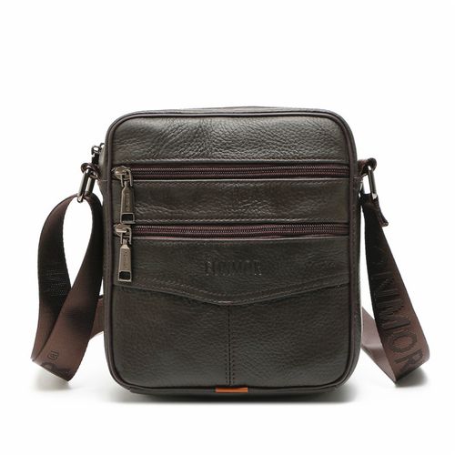 Fashion FONMOR Genuine Leather Men Handbag Messenger Bag Men s High Quality Man Shoulder Bag Men Phone Purse Male Small Crossbody Bags dark Brown Jumia Nigeria