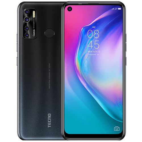 Camon 15 Air (CD6) 6.6" FHD 3GB RAM+64GB ROM, Android 10, 48MP Quad Rear Camera, 5000mAh, 4G, Fingerprint Face ID - Grey