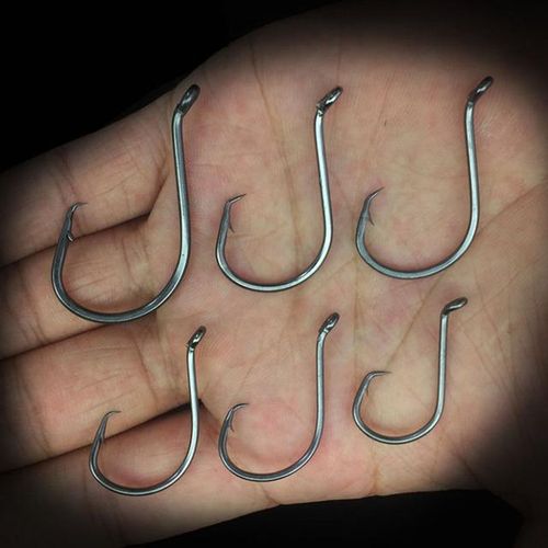 Generic Dygygyfz 10pcs/lot Circle Hook For Fishing High Carbon Steel  Saltwater Fishhook 1 1/0 2/0 3/0 4/0 5/0 Sea Fishhook Accessories