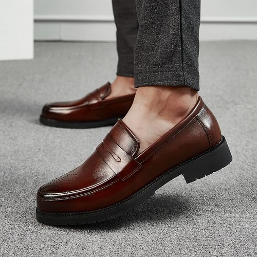 Fashion Mens Formal Shoes Slip On Business Footwear-Brown | Jumia Nigeria