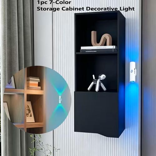 Generic RGB Smart Motion Sensor Wall Light, LED Motion Sensor Light, RGB 7-Color, Sunset Ambiance Night Light, USB Convenient Charging, Smart Human Motion Sensing Automatic Lighting - image 4