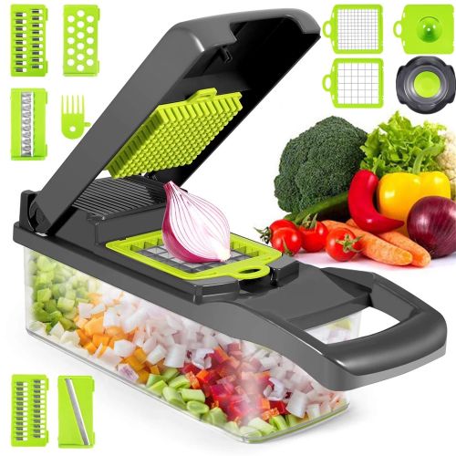 1pc Multi-functional Vegetable Chopper, With Blade For Dicing, Slicing,  Onion And Carrot Chopping, Potato And Cucumber Slicer, For Kitchen Use