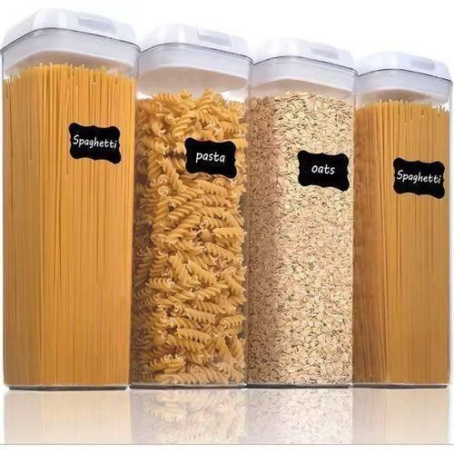 Generic 4PC Air Tight Cereal Containers Food Storage And Organizer 1.8liters