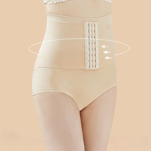 Generic 2 In 1 Hip Lift Flat Chest Panties Shaping Women's Slim Waist  Trainer Shaping Clothes High Waist Shaping Abdominal Pants