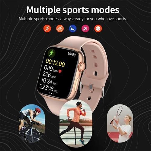 Generic Series 10 7-in-1 Strap 2.2" Bluetooth Call Full Touchscreen Smartwatch- For Android and iOS - image 3