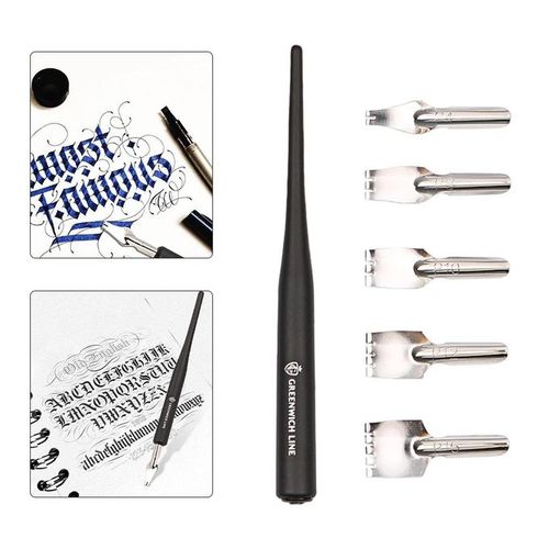 Manga Dip Pen Nib Holder Set comic Drawing Calligraphy Kit 3 Nibs 