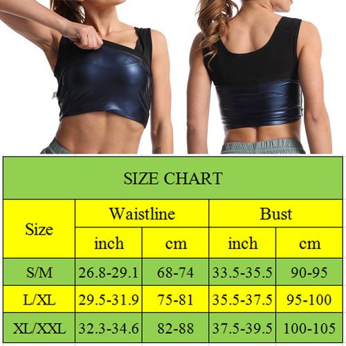 Women's SWEAT SHAPER Sauna Body Shaper Slimming Weight Loss Sweat Tank Top  S/M