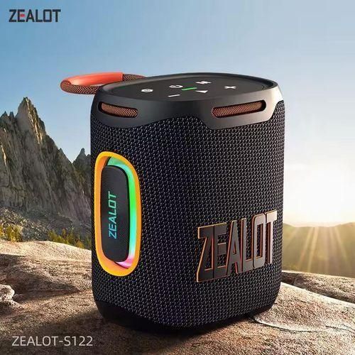 product_image_name-Zealot-S122 25W High Quality Sound Heavy Duty Bass Power IPX6 Waterproof Outdoor RGB Light Bluetooth Speaker-1