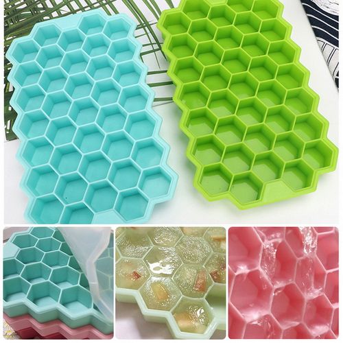 Flexible Silicon Ice Cube Trays Maker Mold (37 Ice Cubes
