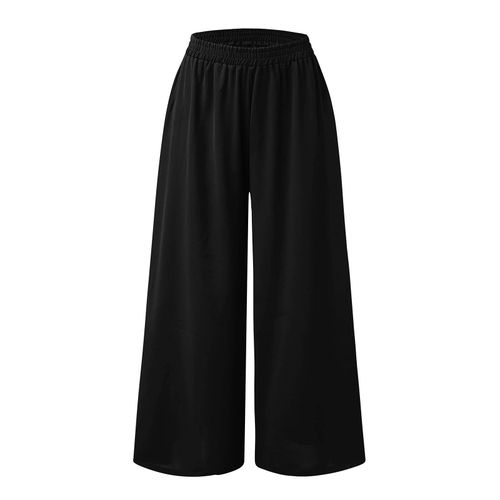 Loose Fit High waist Trousers, Black