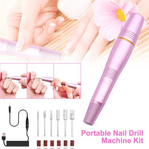 GetUSCart- MelodySusie Portable Electric Nail Drill, Compact Efile  Electrical Professional Nail File Kit for Acrylic, Gel Nails, Manicure  Pedicure Polishing Shape Tools Design for Home Salon Use, Purple
