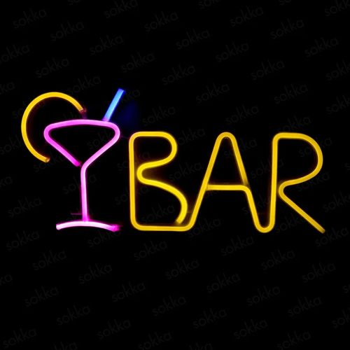 Generic Bar Neon Sign Light Led Juice Letter Neon Lamp Tube With ...