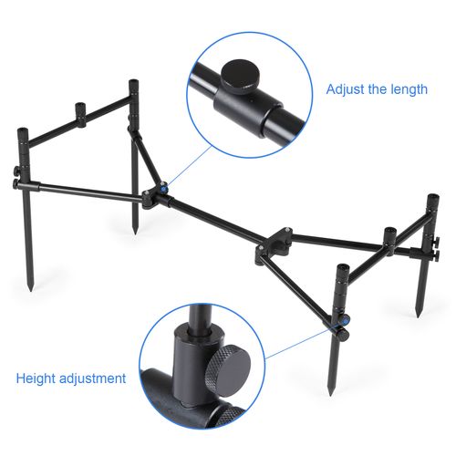 Coonor Detachable Fishing Rod Stand Buzz Bar Pole Rest Head