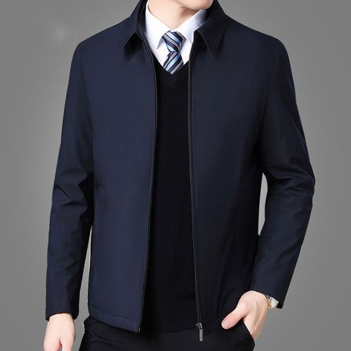 Fashion Mens Jackets And Coats Turn Down Collar Men Winter Jacket ...