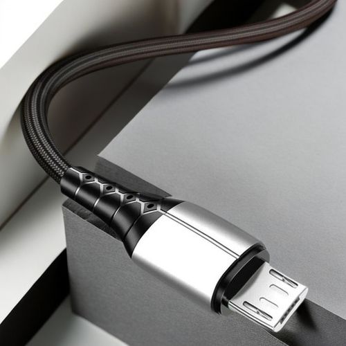 product_image_name-Generic-Micro USB Cable Mobile Phone Charging Cable 3A Data Wire Android Phone/MP3/Table Charge Cables 1.5 Meters Black-2