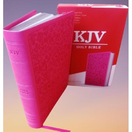 product_image_name-Generic-KJV Large Print Personal Size Reference Bible, Pink LeatherTouch, Red Letter, Cross-References, Full-Color Maps, Easy-to-Read MCM Type-5