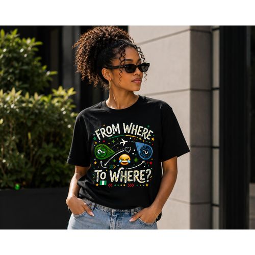 Fashion Black From Where to Where Tshirt - image 2
