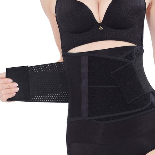 Fashion 3in1 Belly Abdomen Pelvis Postpartum Belt Body Recovery Shapewear Belly Slim Waist Cinchers Breathable Waist Trainer Corset black Jumia Nigeria