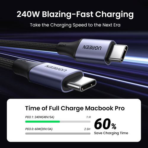 Pd3.1 240w Type C Fast Charging Cable Usb-c Type-c 2.0 Gen 2 5a