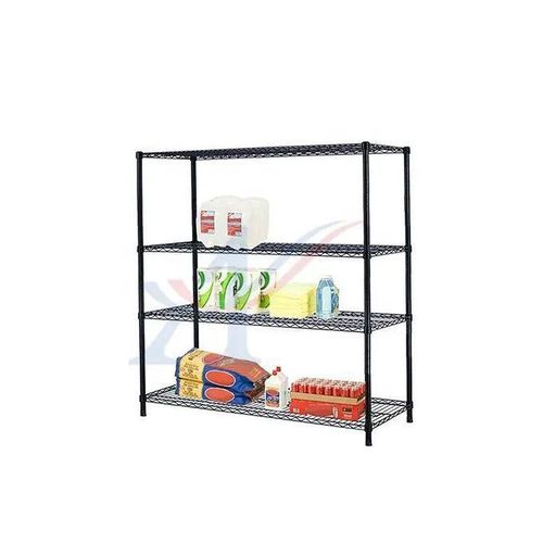 product_image_name-Generic-Adjustable Metal Mesh- Wire Shelving Rack - 4 Layer - 5ft-2