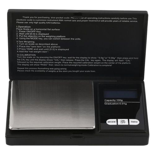 Digital Pocket Scale, Capacity High Precision Balance ,Mini