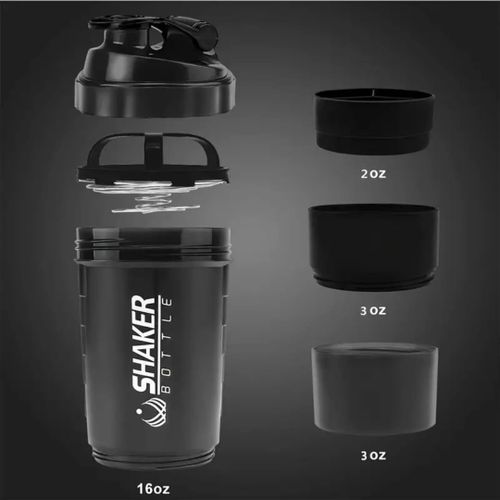product_image_name-Generic-PowerShaker Pro Protein Shaker Bottle - Leakproof Gym Blender Cup with Mixing Ball-4