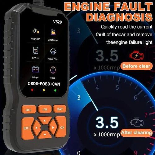product_image_name-Generic-Professional OBD2 Diagnostic Scanner Tool, USB Powered, Engine Fault Detector, Code Reader, Battery Tester, I/M Ready, 10 Language Support, Suitable for All OBD II Protocol Cars Since 1996, No Battery Required-3