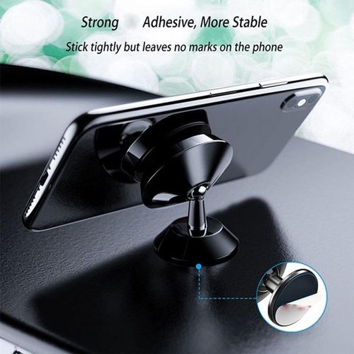 Generic Crugkbat 1PC Magnetic Car Phone Holder 360° Silver - image 4